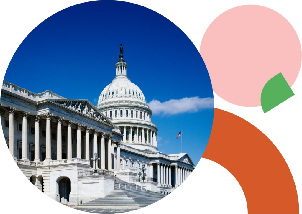 collage of the US Capitol building