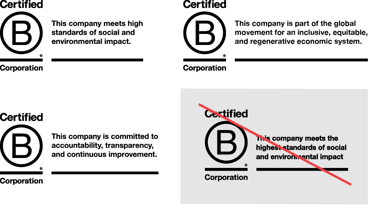 B Corp Taglines